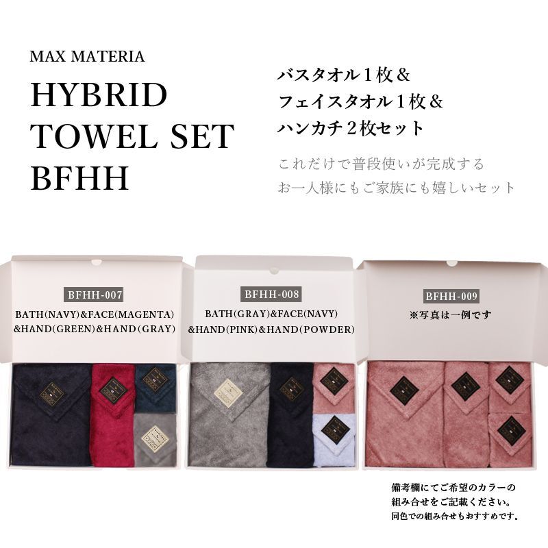 MAX MATERIA HYBRID Home Face Towel 4 Piece Set