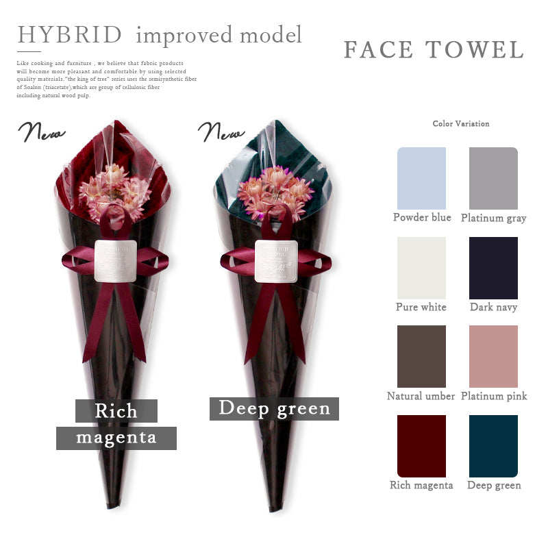 MAX MATERIA HYBRID BLACK Edition Flower Face Towel